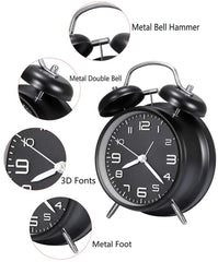 Bell Loud Alarm Clock Metal Frame 3D