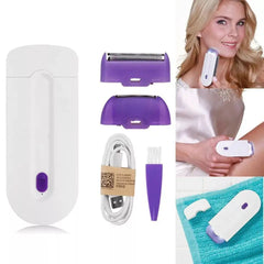 Professional Painless Hair Removal Kit Laser Touch Epilator USB Rechargeable Women Body