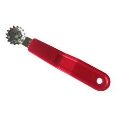 Using a fruit and vegetable corer, easily remove tomato stems and strawberry