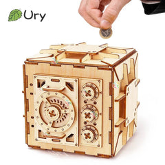 Robotime Rokr 123Pcs Treasure Box Creative 3D Wooden Puzzle Game Assembly Toys Chris Gift For Children Adults Teens Dropshipping
