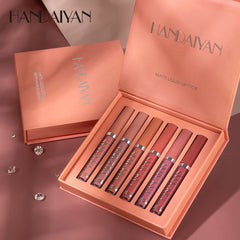 HANDAIYAN Set of 6 NonStick Cup Liquid lipstick , Long-Lasting Lip Gloss
