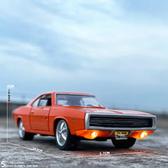 Muscle Car Model Sound and Light Pull Back Children's Toy Collectibles Birthday gift