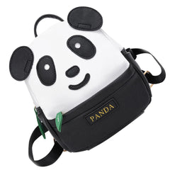 Cartoon Panda Pattern Small Backpack Adjustable Shoulder