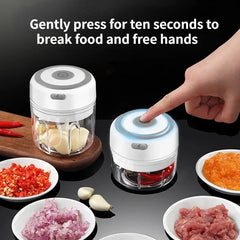 Mini Crusher Chopper USB Charging Garlic Mincer Electric Garlic Chopper