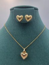 Heart Pendant Set
