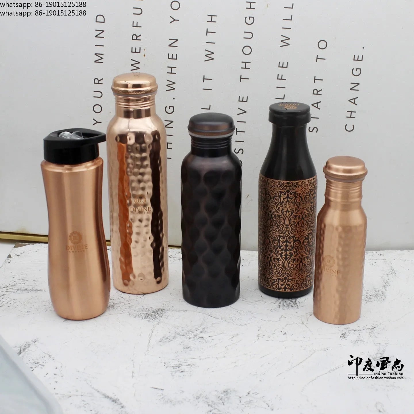 pure copper copper water bottle outdoor sports yoga pot