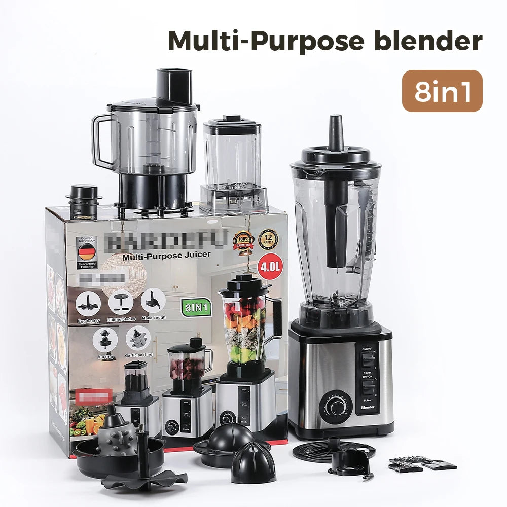 Customized Heavy Duty 8 in 1 Multifunctional Blender in Stock Multi Purpose Juicer