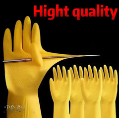 Latex Dishwashing Gloves Women's Waterproof Household Kitchen Washing