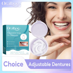 Snap On Smile Teeth Natural False Teeth Set Temporary Tooth Replacement Repair
