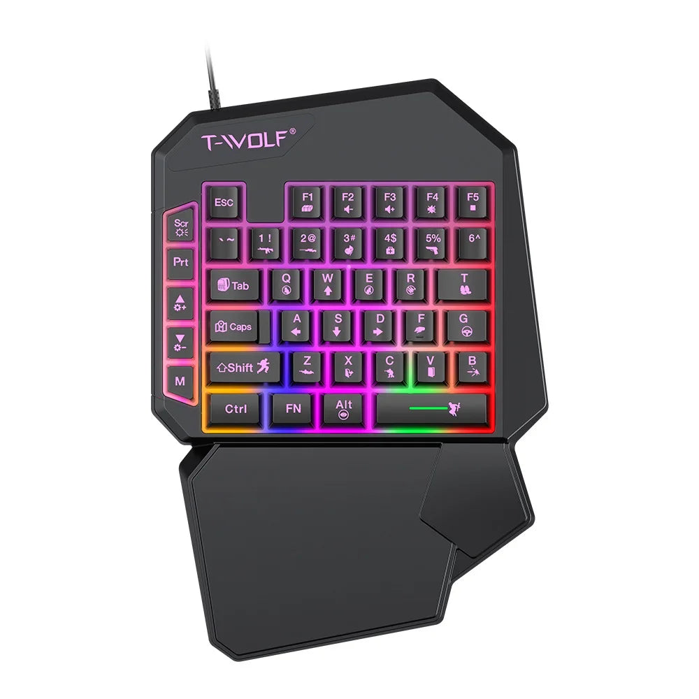 Gaming Keyboard Set One Hand Keyboard