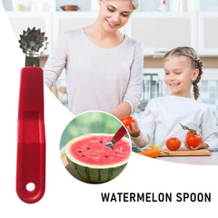 Using a fruit and vegetable corer, easily remove tomato stems and strawberry