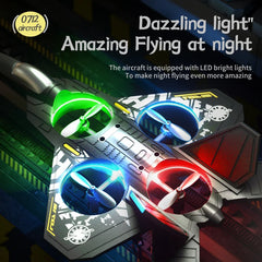 L0712 Remote Control Aircraft Gravity Sensing Aircraft Glider with Light