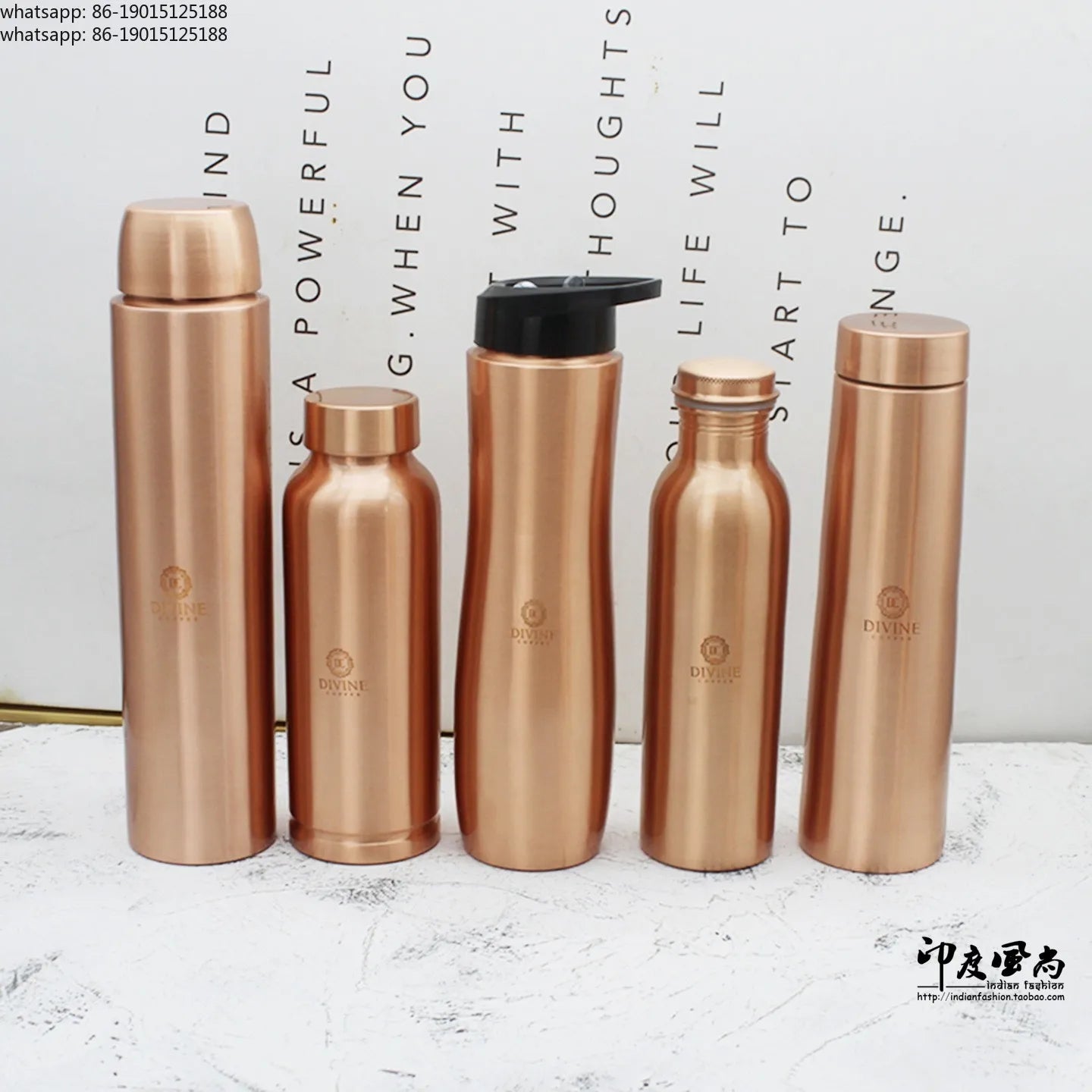 pure copper copper water bottle outdoor sports yoga pot