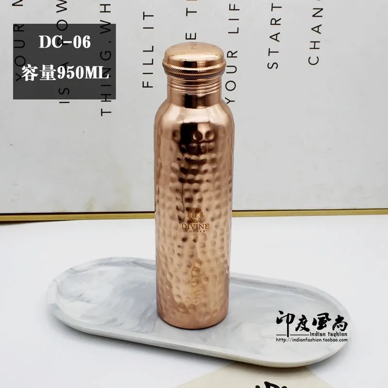 pure copper copper water bottle outdoor sports yoga pot