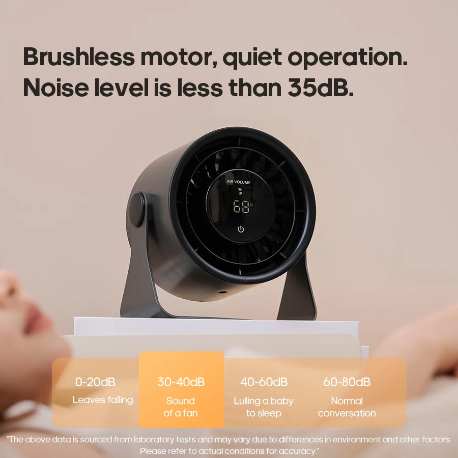 Portable Desktop Fan 100 Speed Angle Adjustable Cooling Fan