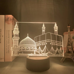 Eid Mubarak 3D LED Night Light 2026 Eid Party Holiday Decoration