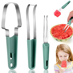 Watermelon Fork Slicer Cutter, 2024 Stainless Steel Fruit Watermelon