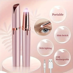 Electric Eyebrow Trimmer Pen Automatic Hair Removal Razor for Women Men