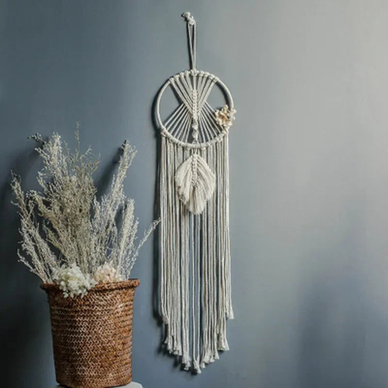 Macrame Dream Catcher Nordic Wall Tapestry Ramadan Decoration Home