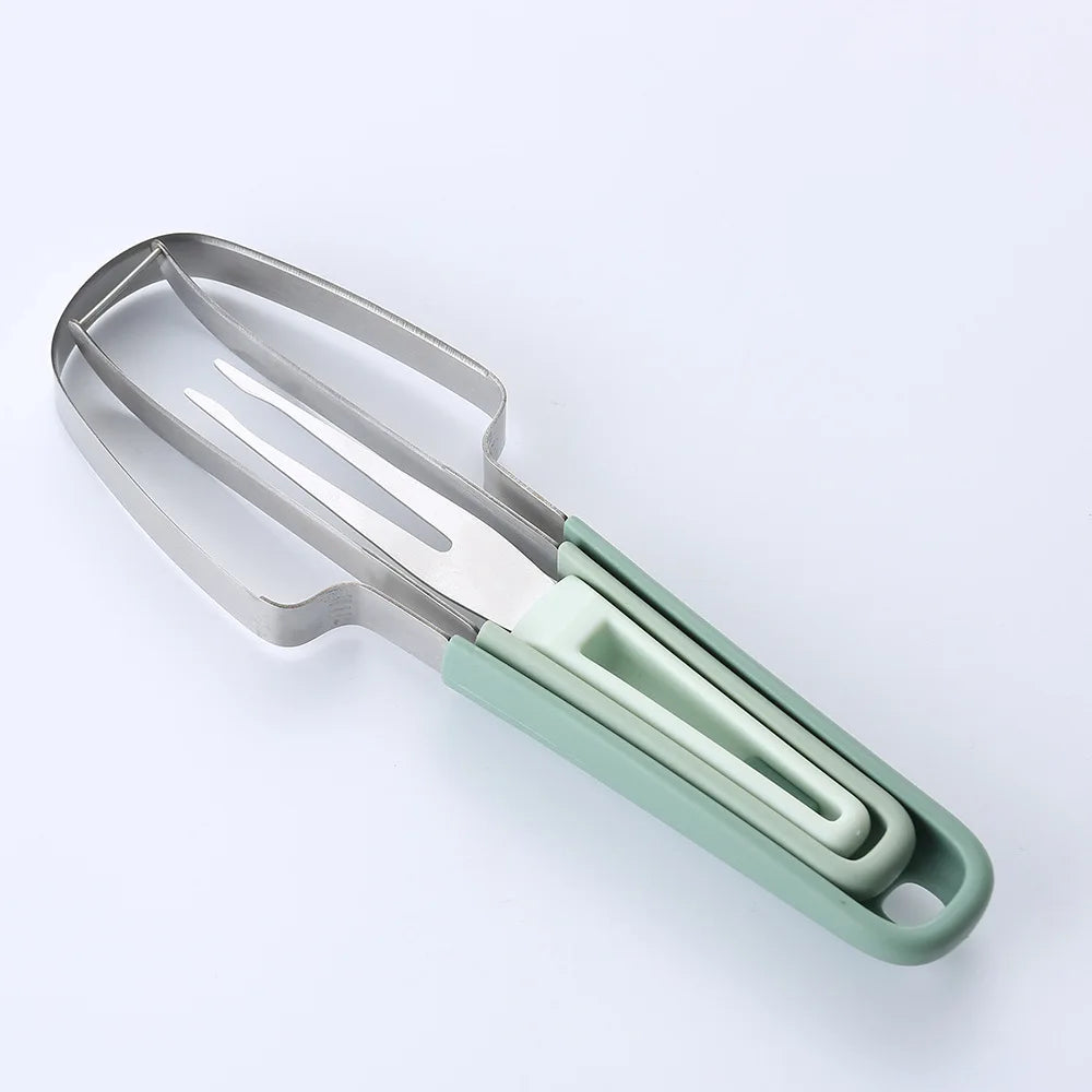 Watermelon Fork Slicer Cutter, 2024 Stainless Steel Fruit Watermelon