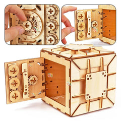 Robotime Rokr 123Pcs Treasure Box Creative 3D Wooden Puzzle Game Assembly Toys Chris Gift For Children Adults Teens Dropshipping