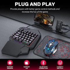 Gaming Keyboard Set One Hand Keyboard