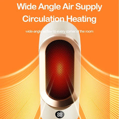 800W Portable Electric Heater Two-speed Temperature Adjustable PTC Ceramic Heater for Winter Bedroom Office Dormitory Heating