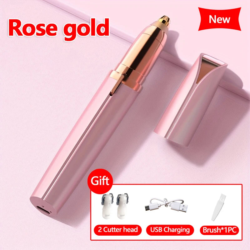 Electric Eyebrow Trimmer Pen Automatic Hair Removal Razor for Women Men