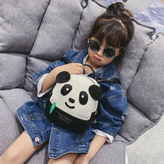 Cartoon Panda Pattern Small Backpack Adjustable Shoulder