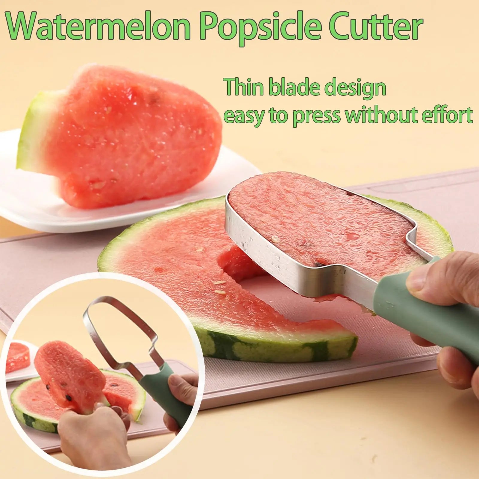 Watermelon Fork Slicer Cutter, 2024 Stainless Steel Fruit Watermelon