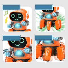 Children Robot  Electric Robot  Robot  Six Claws Plastic Intelligent Dancing