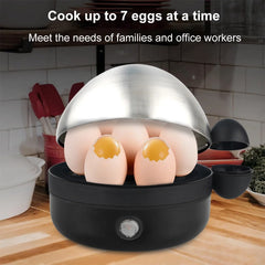 360W Electric Egg Boiler 7 Eggs Steamer Multifunctional Cooker with Auto Shut Off for Omelet Soft Medium and Hard Boiled Eggs EU