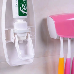 Bathroom Accessories Automatic Toothpaste Dispenser Dust-proof Toothbrush