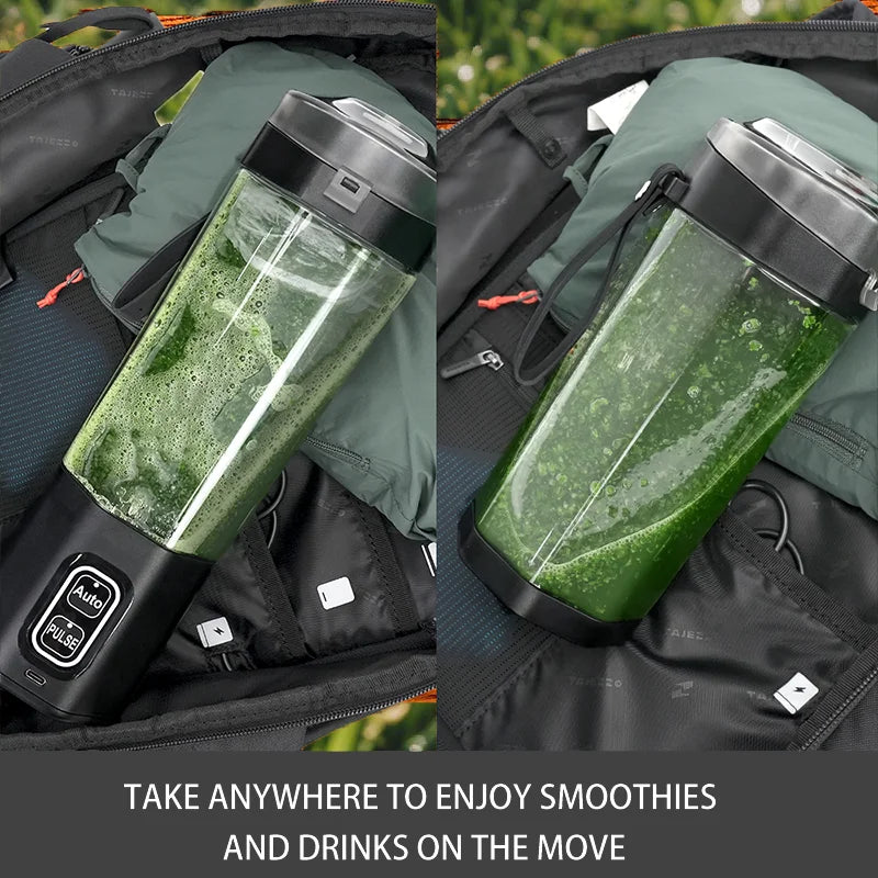 Portable Electric Juice Maker Blender 700ML USB Rechargeable Fruit Mixer