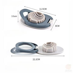 Stainless Steel Multi-purpose Egg Cutter Light and Convenient Creative Egg Slicer