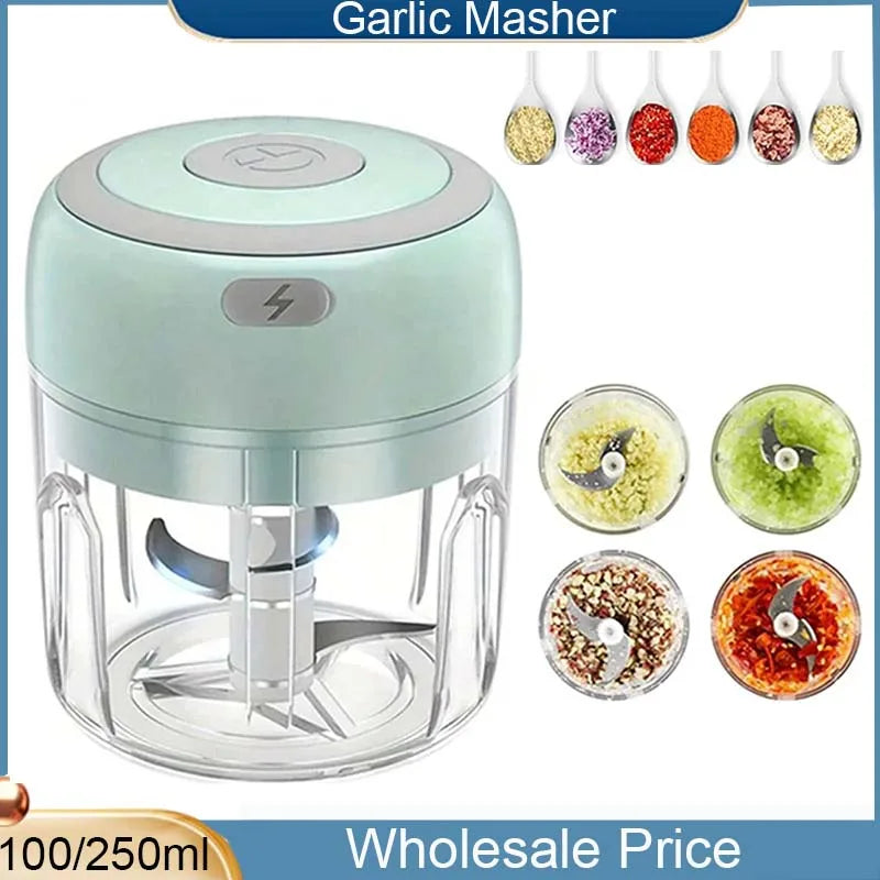Mini Crusher Chopper USB Charging Garlic Mincer  Electric Garlic Chopper