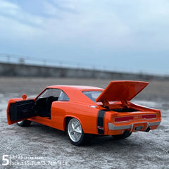 Muscle Car Model Sound and Light Pull Back Children's Toy Collectibles Birthday gift