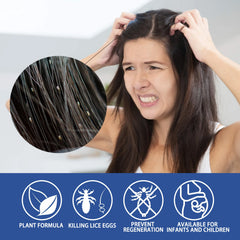 Lice Removal Spray Natural Ingredients Deeply Clean Hair Roots