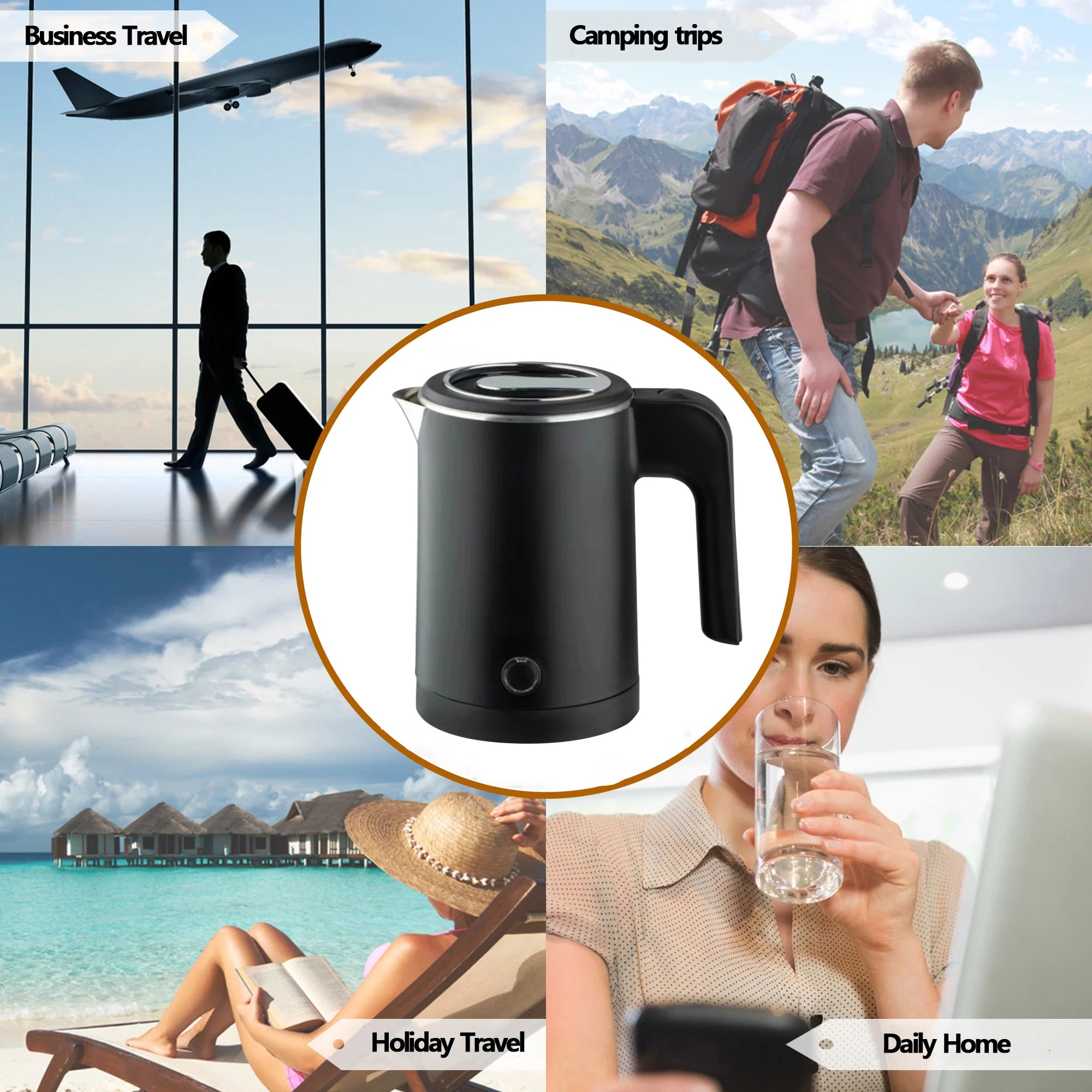 Travel Electric Kettle Tea / Coffee