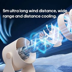 Portable Desktop Fan 100 Speed Angle Adjustable Cooling Fan