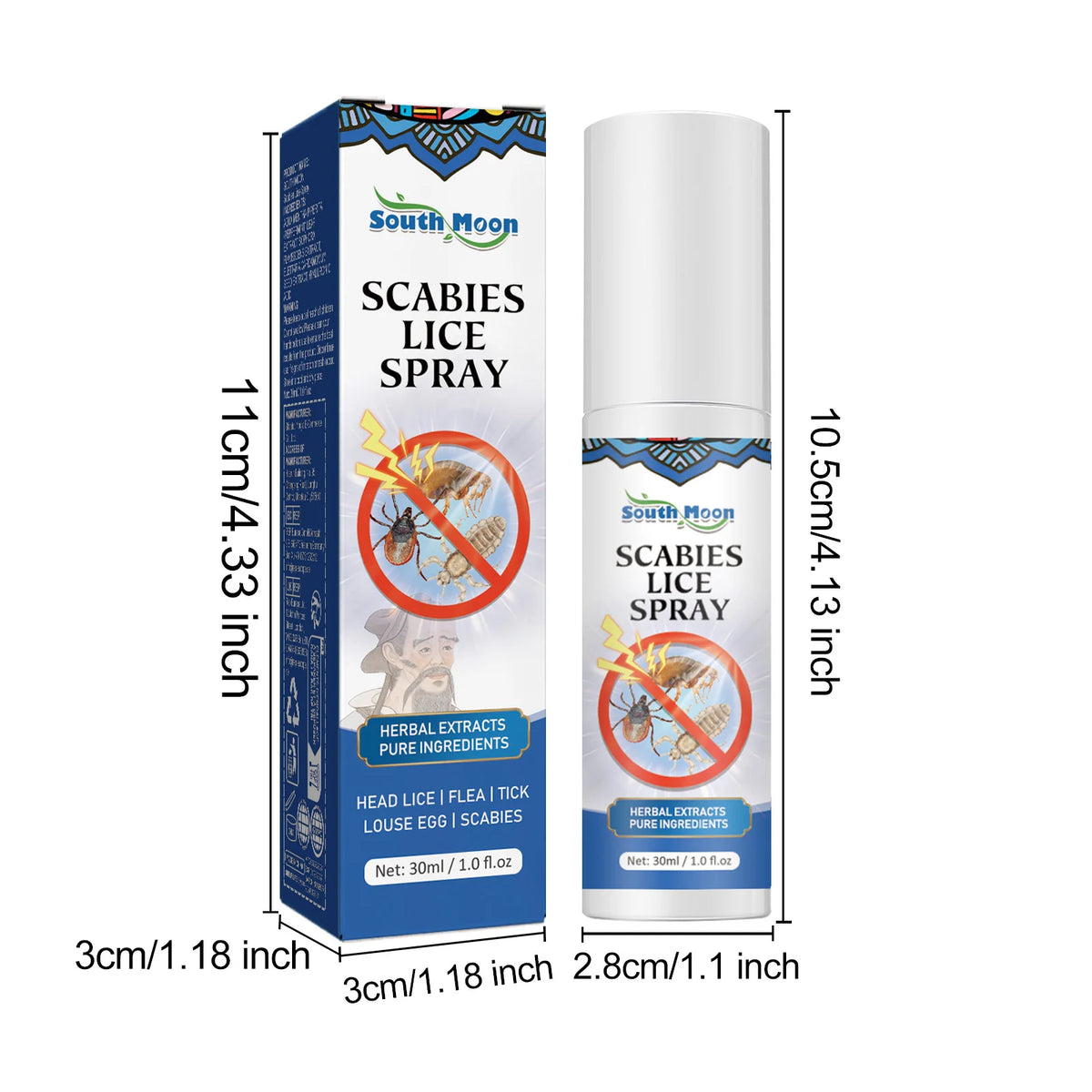 Lice Removal Spray Natural Ingredients Deeply Clean Hair Roots