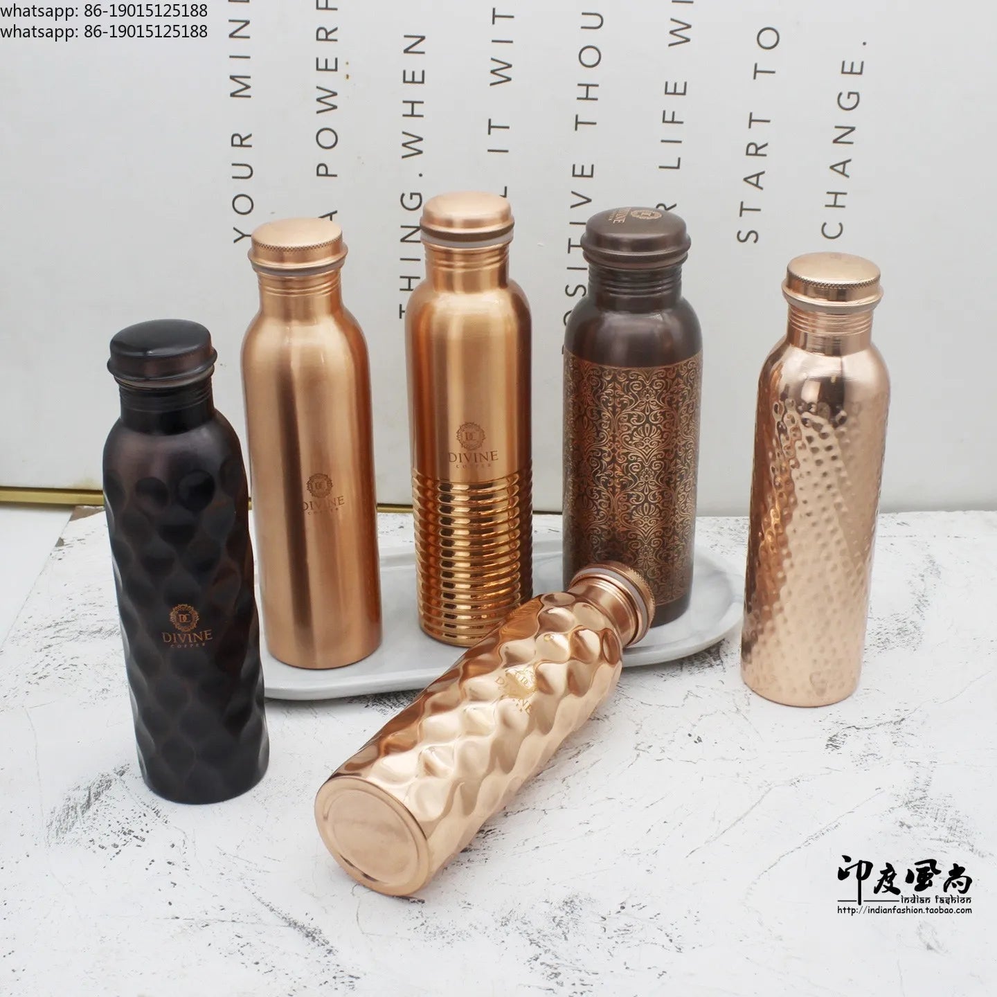 pure copper copper water bottle outdoor sports yoga pot