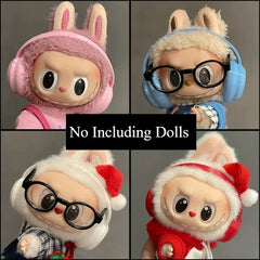 Labubu Doll Shoes and Headphone For 15-17cm